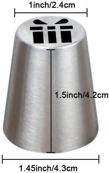 Christmas Piping Bags and Tips Set, 11 Pcs Frosting Tips, Icing Bags Disposable for Cakes Decorating Kit Supplies with 1 Reusable Piping Bags, 1 Couplers