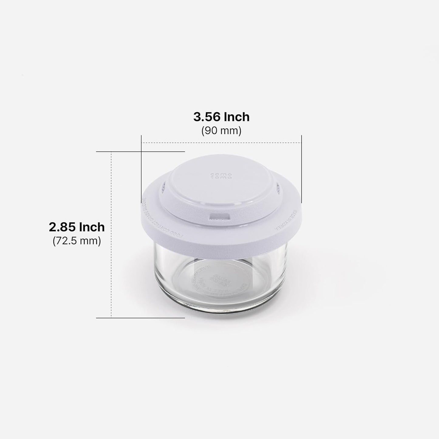 Comotomo 'Smart Vent' Food Container, Gray, Set of 3