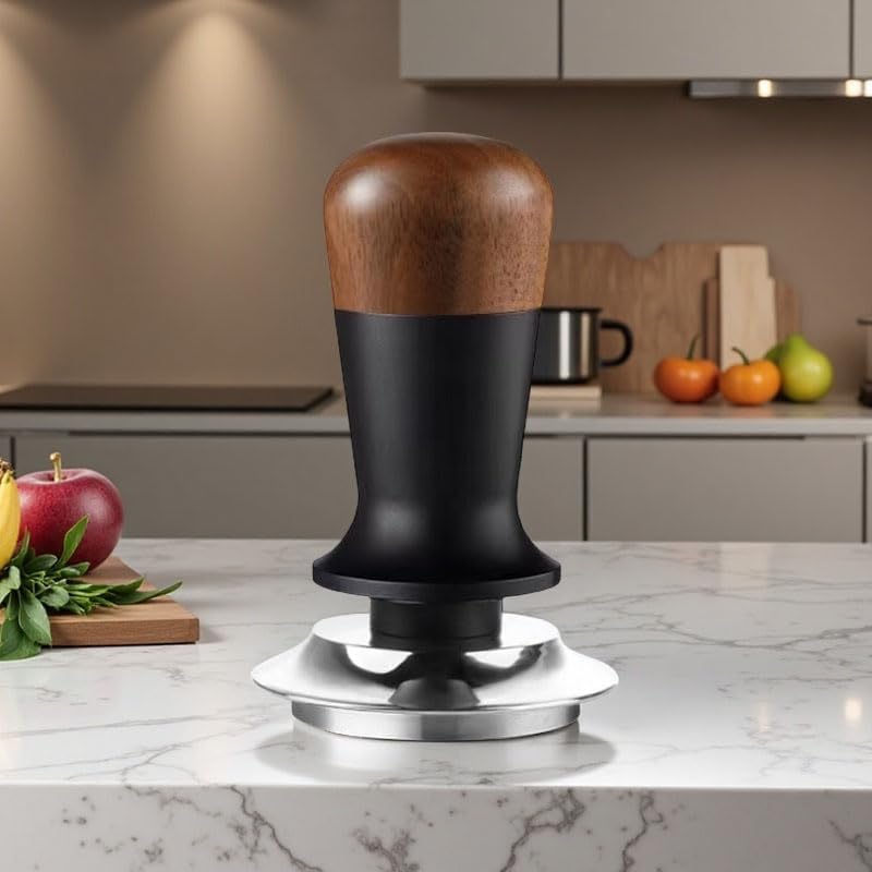 51mm Espresso Tamper, Premium Barista Coffee Tamper, 30lbs Replacement Springs Calibrated Tamper,Stainless Steel Base Tamper Fits for All 51mm Portafilters,Espresso Accessories