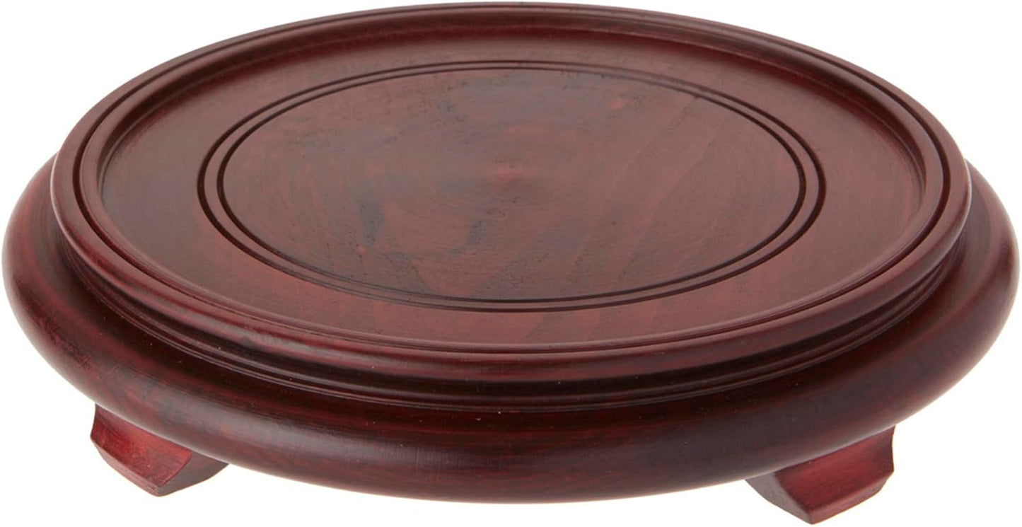 Bard's Dark Wood Decorative Base, 2.125" H x 10" W x 10" D (8" Display Diameter)