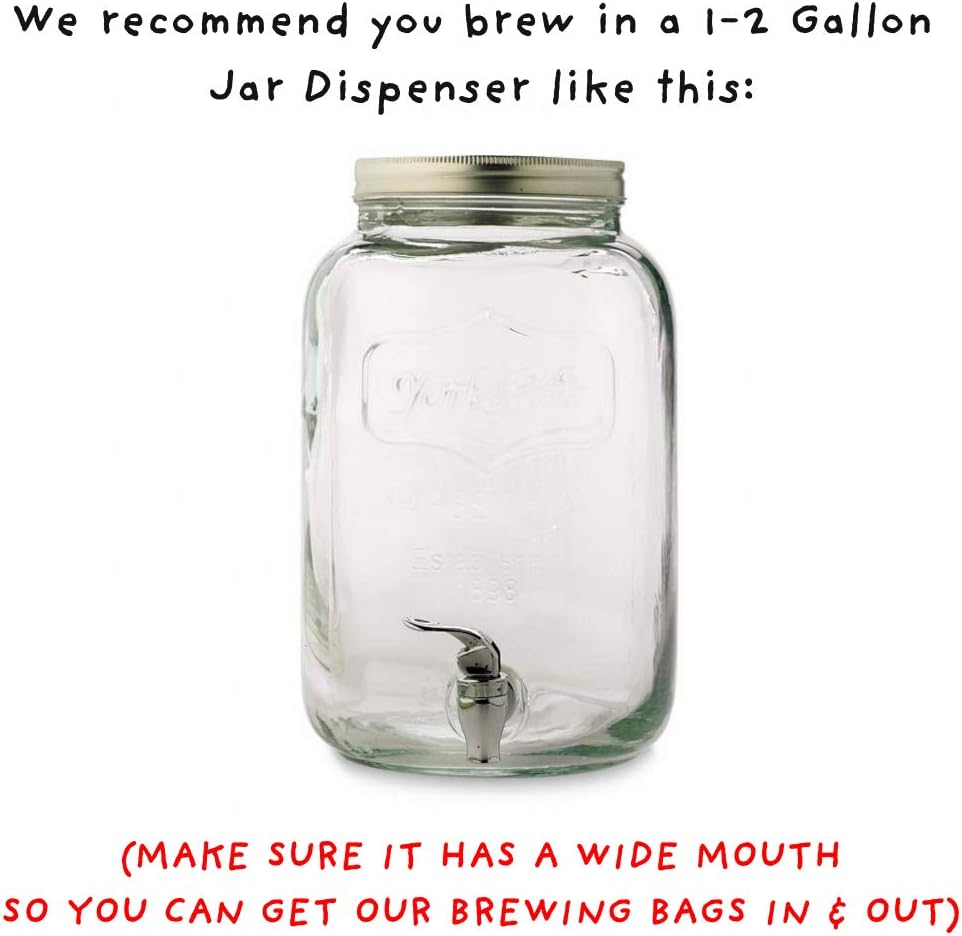 Cold Brew Coffee Filters -Single Use Filter Sock Packs, Disposable, Biodegradable Fine Mesh Brewing Bags for Concentrate, French/Cold Press Kit, Tea in Mason Jar or (30 Pack - Commercial Size)