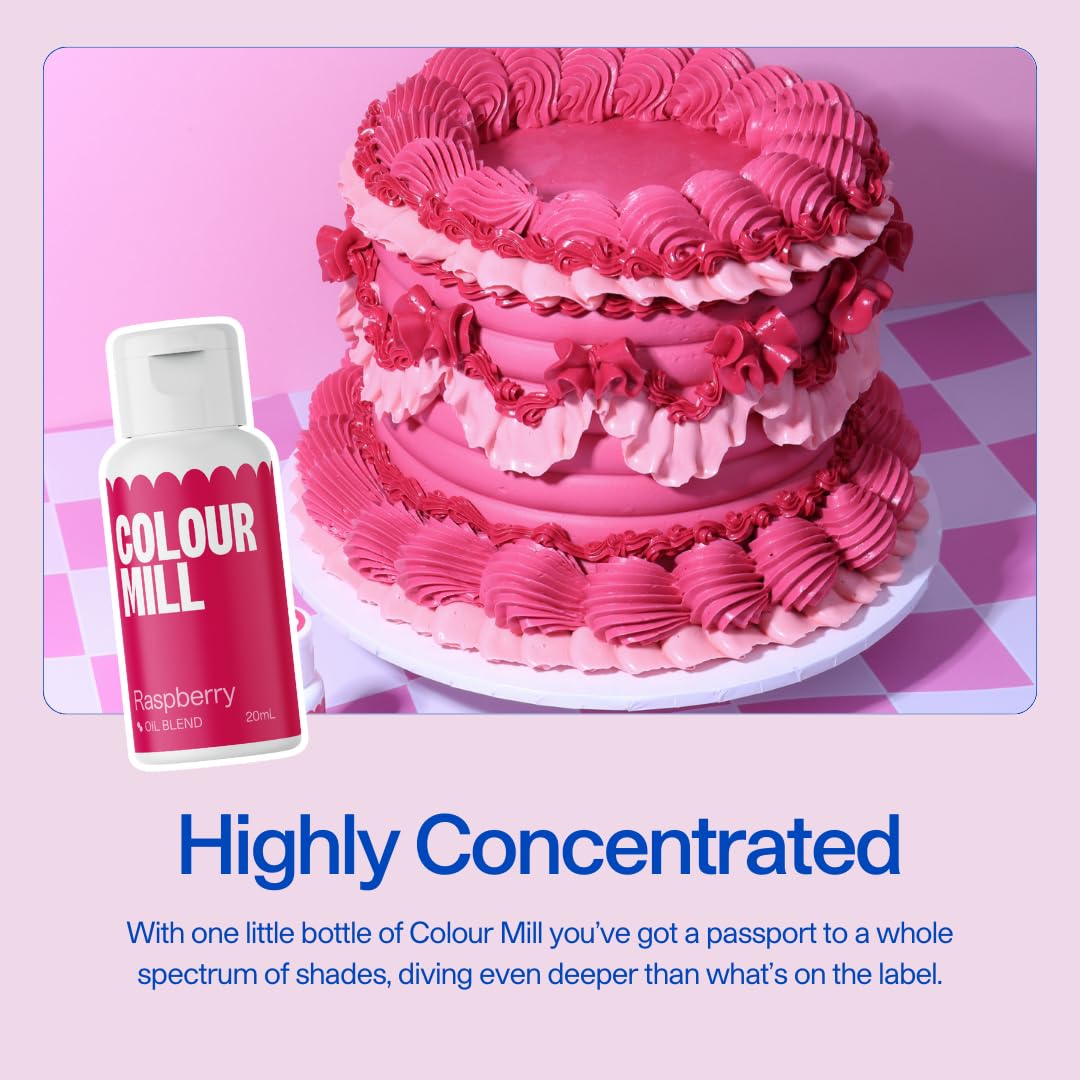 Colour Mill Oil-Based Food Coloring, 20 Milliliters Burgundy