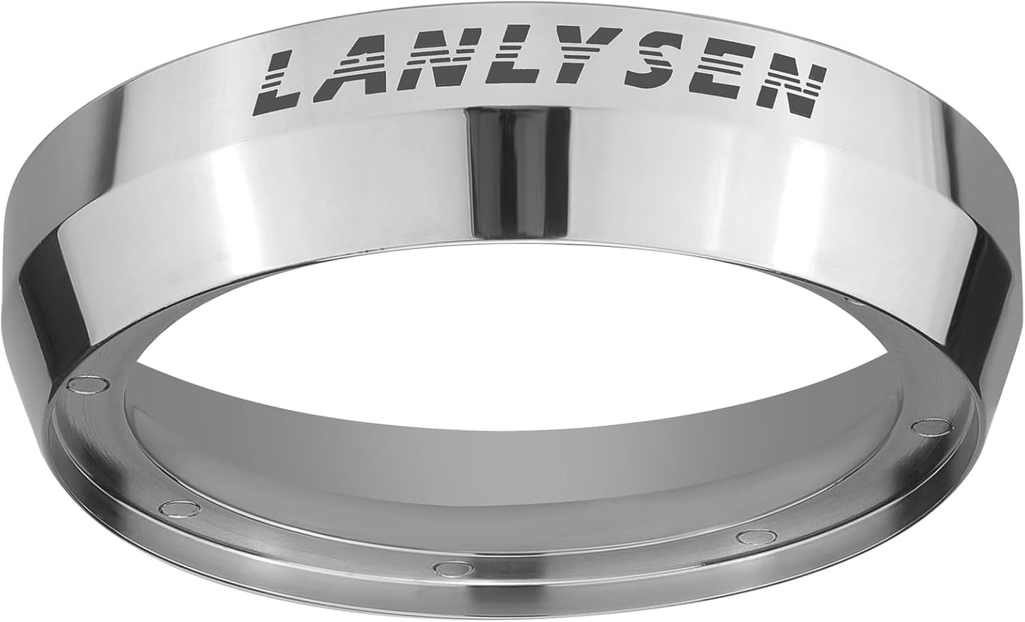 54mm Espresso Dosing Funnel LANLYSEN Magnetic Coffee Dosing Ring Stainless Steel Espresso dosing Funnel Espresso Dosing Ring with 8 Magnets Compatible with All 54mm Portafilter