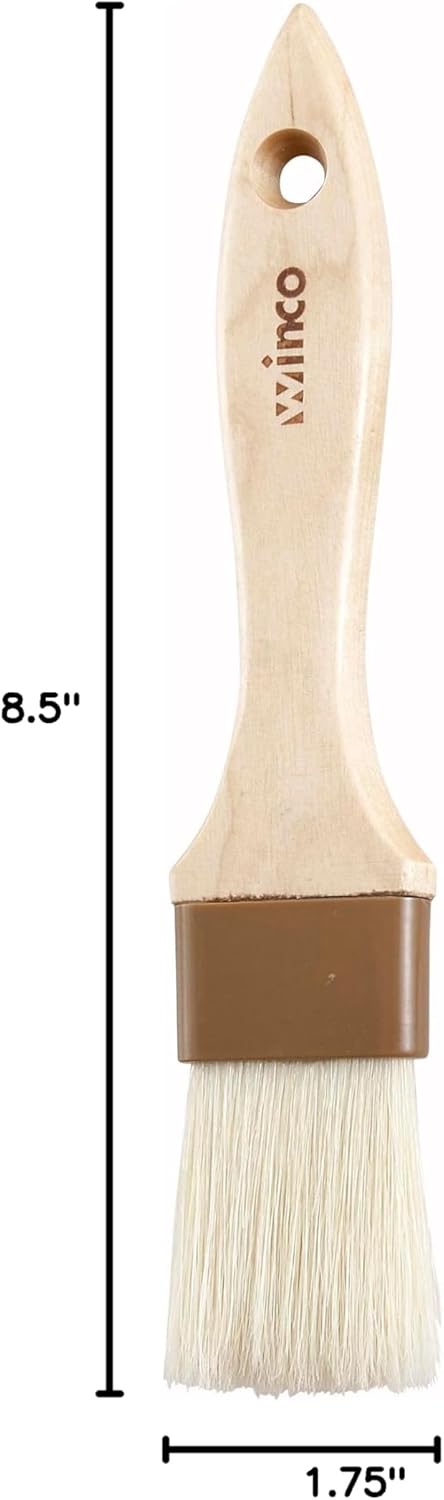 Winco Heavy-Duty Boar Bristle Basting Brush, 1.5"