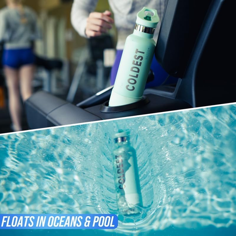 Coldest Insulated Water Bottle with Straw Lid - Stainless Steel Metal Insulated Bottle for Men & Women (Red Nova, 40 oz)