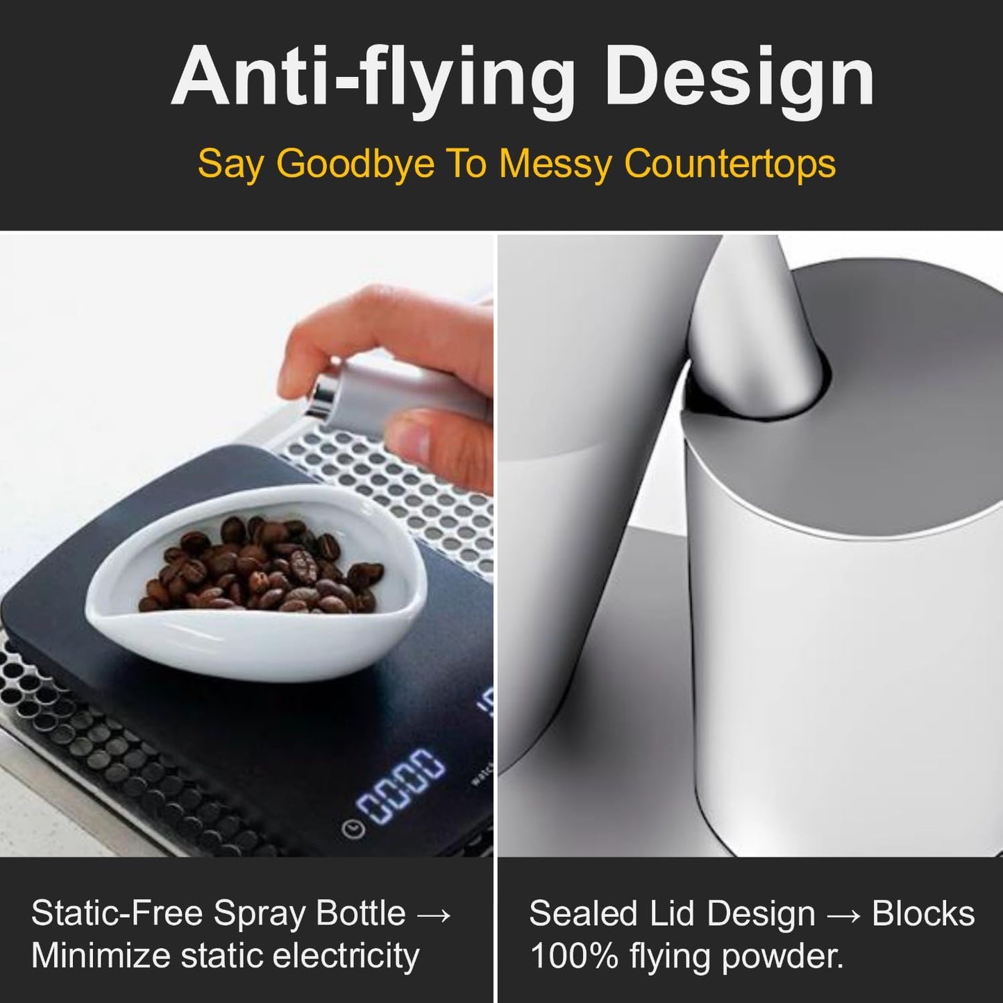 Coffee Grinder, Viesimple Gen 4, Single Dose Burr Coffee Grinders with Magnetic Dosing Cup, Electric Coffee Bean Grinder with Anti-Static Design, Espresso Grinder Compact & Quiet for Home Use Silver