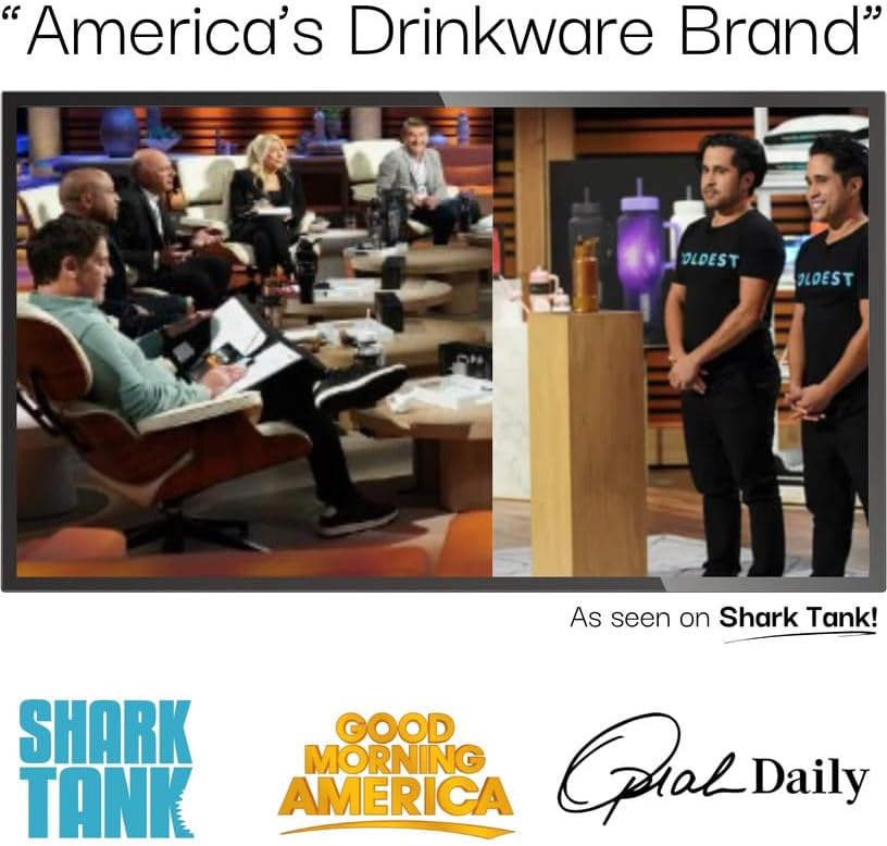 Coldest 40 oz Tumbler with Handle and Straw - 100% Leak Proof Insulated Tumbler with Lid and Straw (3 Lids) - Stainless Steel Tumblers for Women & Men - Cup Holder Friendly Base, 46 oz (Rose Spiral)