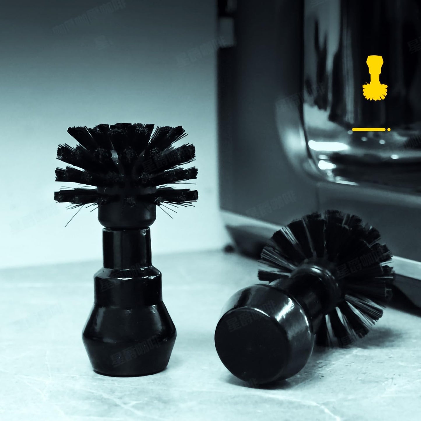 Espresso Coffee Machine Cleaning Brush Kit with Portafilter Cleaning Disc (51mm and 54mm Portafilter Brush)