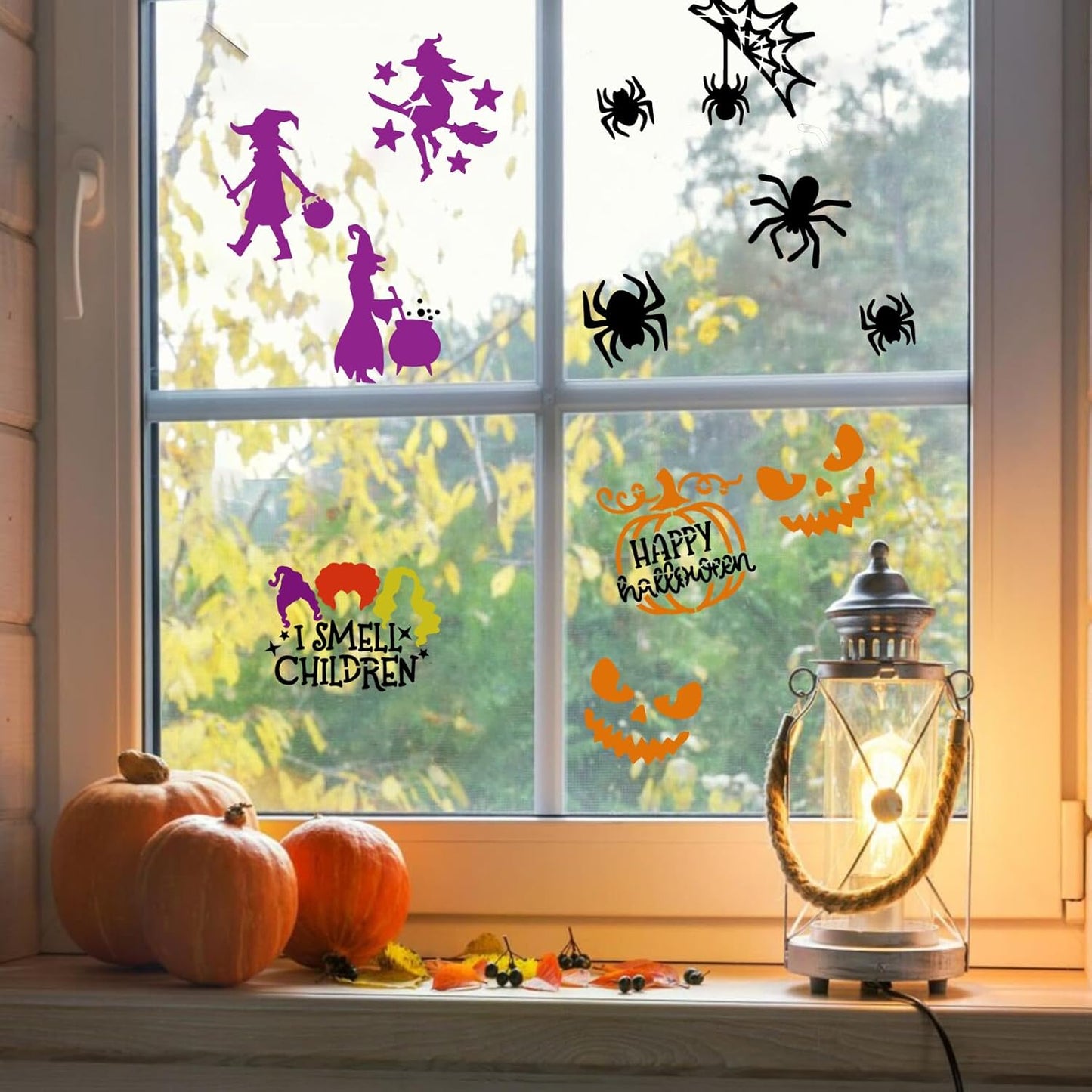 Halloween Stencils for Painting on Wood 3inch Reusable Pumpkin Ghost Face Stencils Boo Trick or Treat Draw Templates for Painting on Wood Slice Tier Tray Fabrics Window Decor