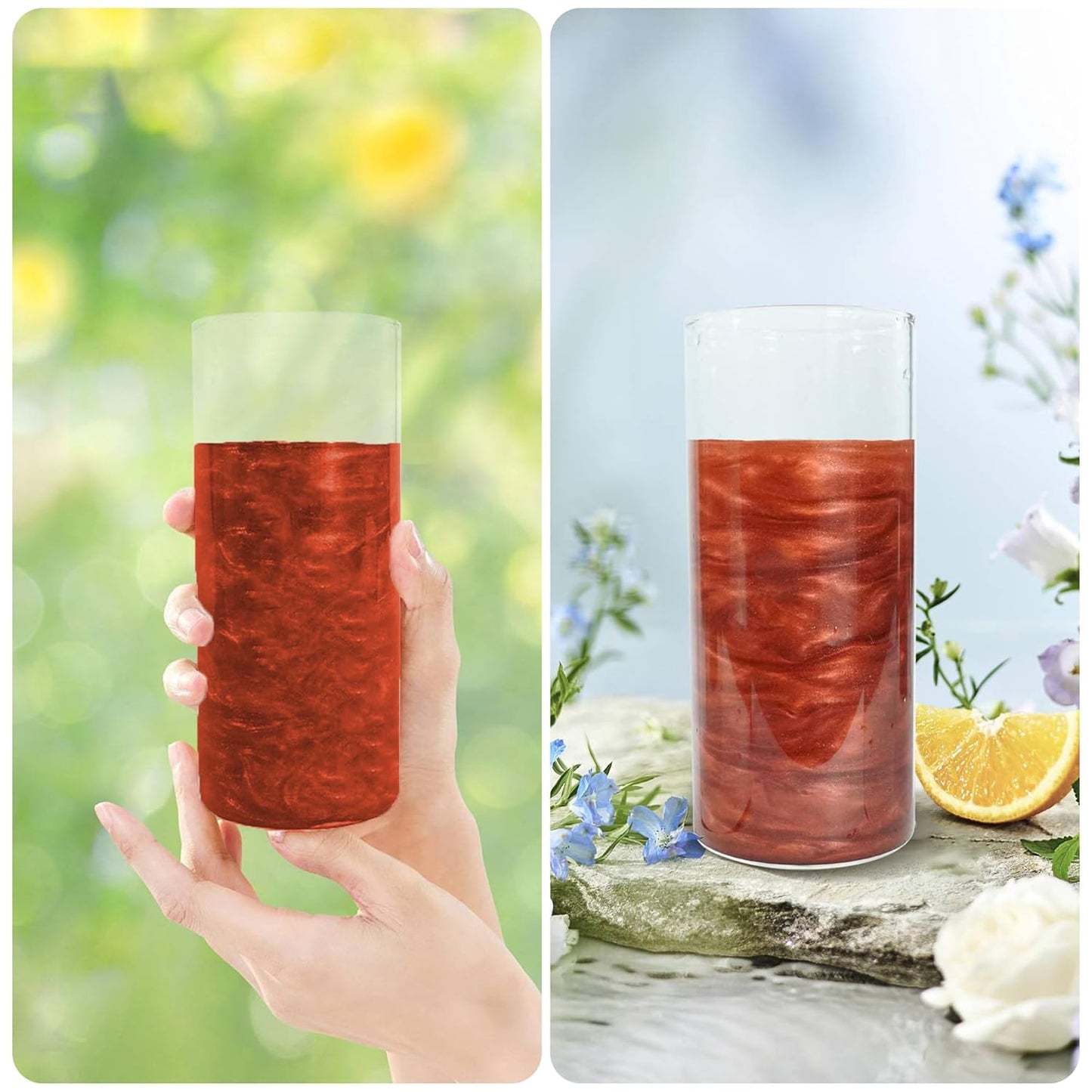 BeePoint Burgundy Edible Luster Dust 15g - Food Grade, Vibrant Color Shimmer Powdered Dust for Drinks, Cocktails, Cake Decorating, Baking, Chocolates, Candy, Sweets, & Cookies - Vegan & Gluten Free