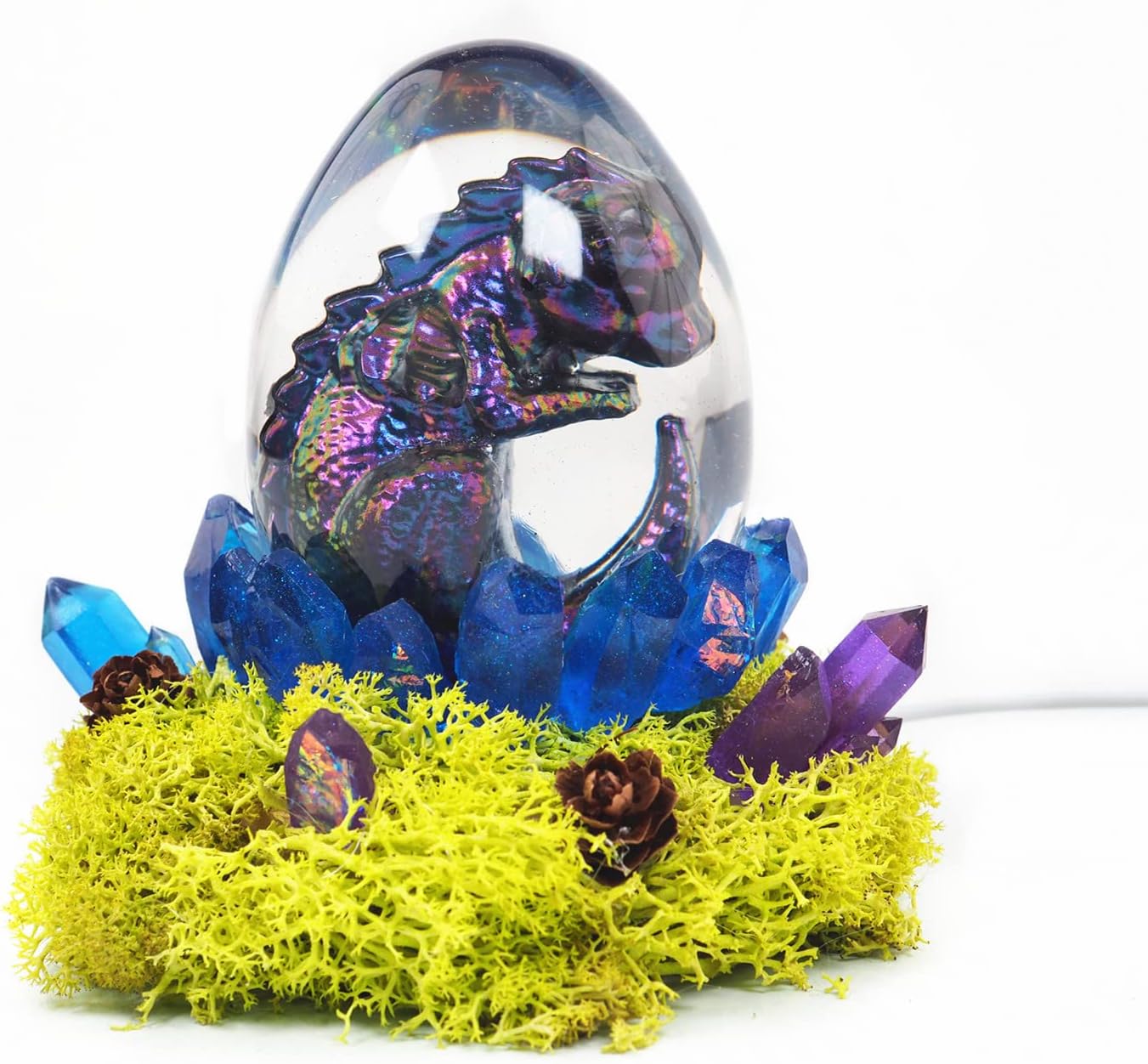 2 Pack Dinosaur Silicone Mold - Resin Candle & Easter Egg Mold - Animal & Cartoon Mold for Home Decoration