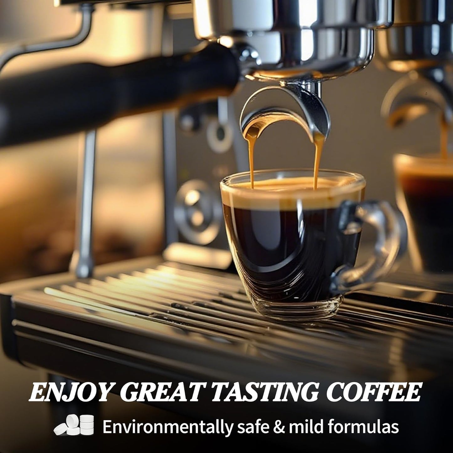 48 Pack Coffee Machine Descaler &Cleaner Tablets-2-Years Supply,Deep Cleans Limescale&Coffee Oils,Universal for Single-Serve Pod,Drip,Espresso Makers,Eliminates Odors&Residue-Free for Keurig Descaling