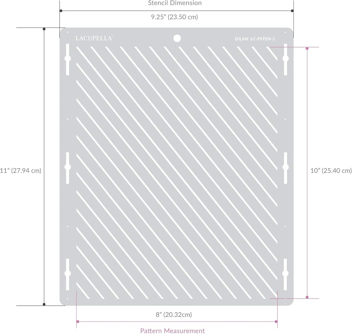 Cake Decorating Stencil for Tall Buttercream Cake, Royal Icing, Ganache, Paint, Airbrush (EDA)