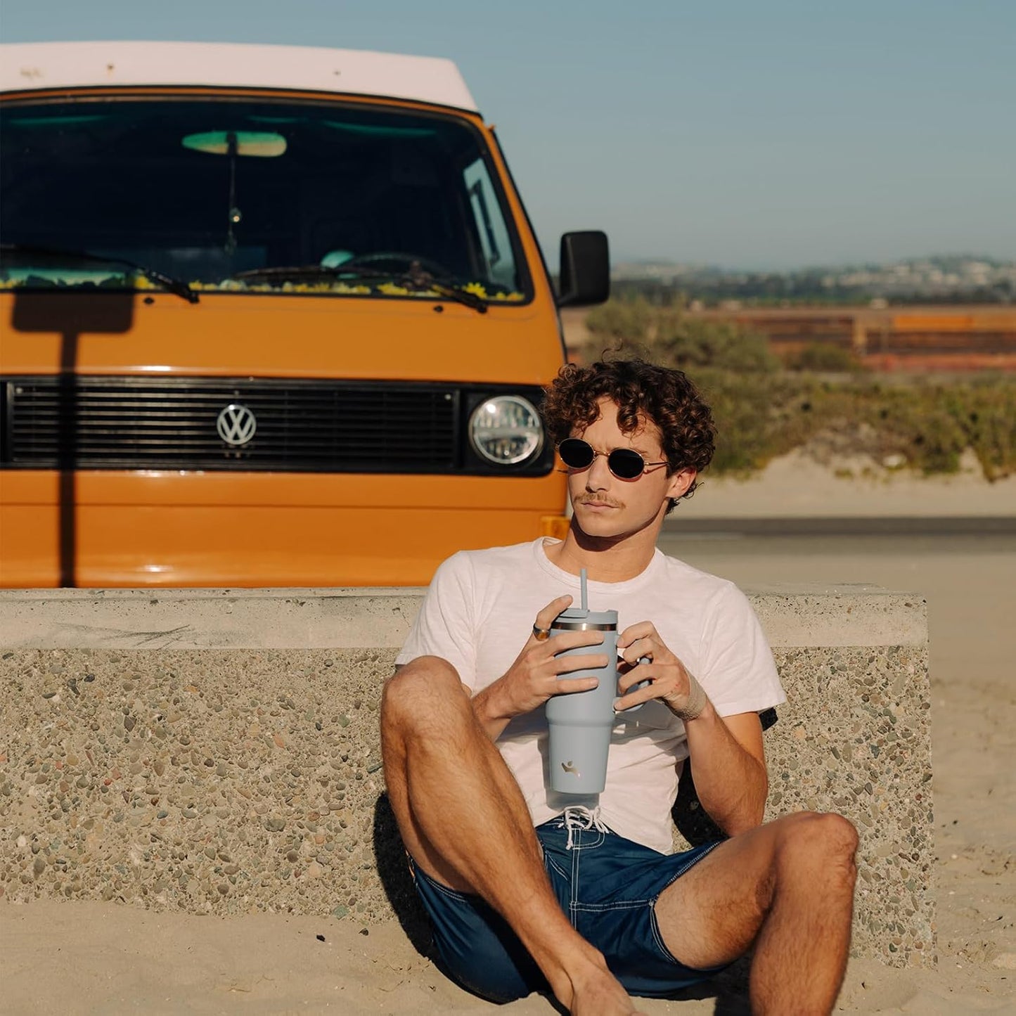 40 oz Tumbler with Handle and 2 Straws,2 in 1 Lid Insulated Water Bottle Stainless Steel Travel Coffee Mug,Dark Green