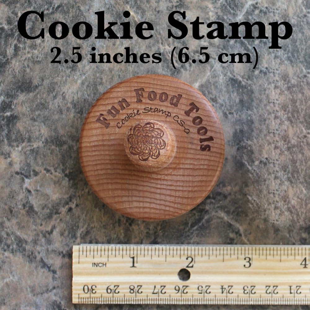 Wood Cookie Stamp, 2.5 Inch (Citrus Slice CS-080)
