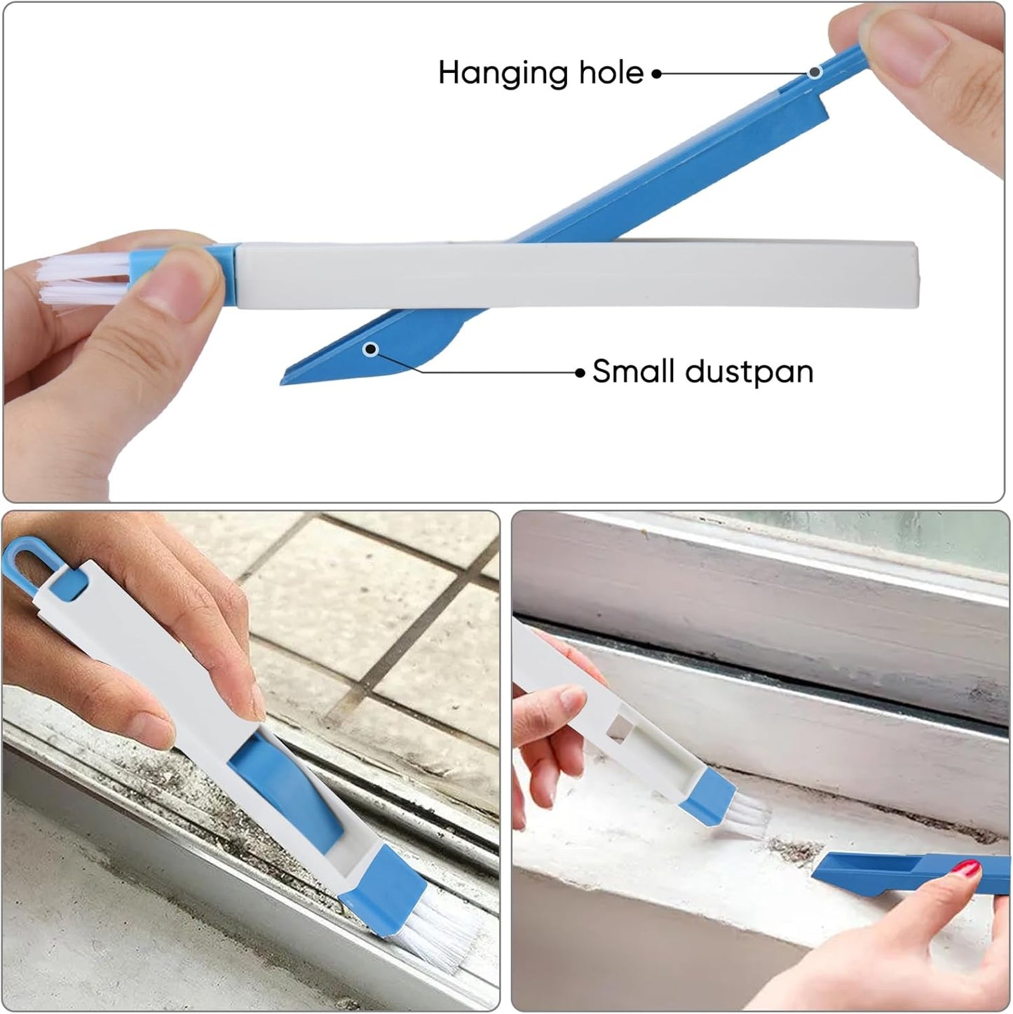 Crevice Cleaning Brush,10 Pcs Cleaning Supplies Cleaning Brush Tools,Hard Bristle Crevice Brush for Household Use Bathroom Tiles Kitchen Practical and Durable