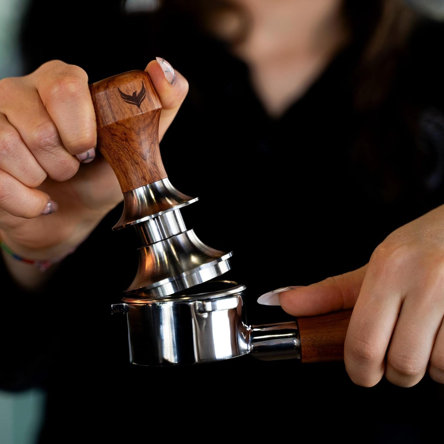 58mm Essential Barista Tools Set for E61 Espresso Machines - Naked Portafilter, Coffee Leveler, Dosing Funnel, Advanced Espresso Tamper, and Needle Distributor