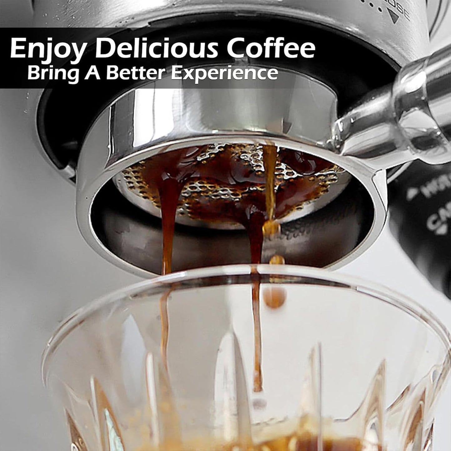 PUSEE 58mm Magnetic Dosing Funnel & Puck Screen Set 8 Magnetic Espresso Coffee Dosing Ring Reusable 1.7mm Puck Screen 316 Stainless Steel Fits All 58mm Portafilters Espresso Tools Espresso Accessories