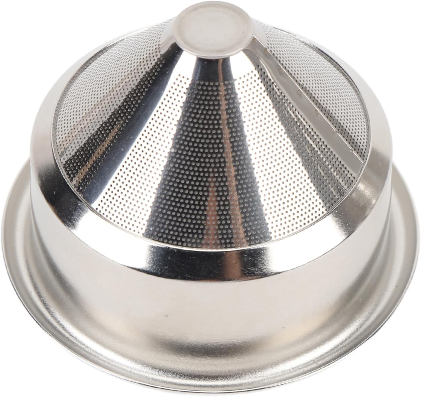 58mm High Extraction Filter Basket, Cone Shaped Precise Extraction Micro Sieve Filter Basket 304 Stainless Steel for Home, Coffee Shop Commercial Use