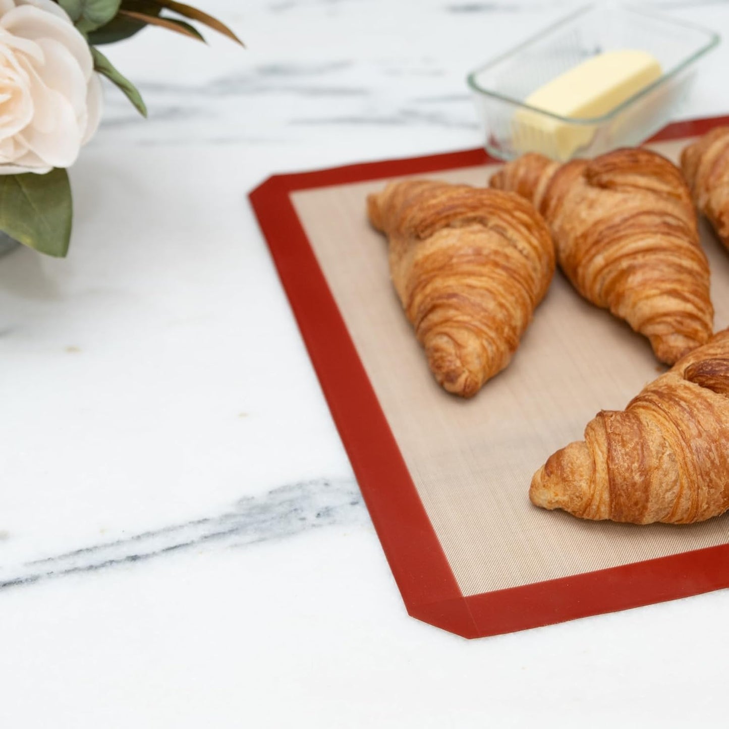 Silicone Baking Mats, Full Size Baking Sheet Liners, Multi Pack,17 x 25 inch, Non-Stick, Silicone Baking Sheet Liner, Perfect For Baking Macarons Cookies And Cakes (Full Size, 2, Baking Mats)