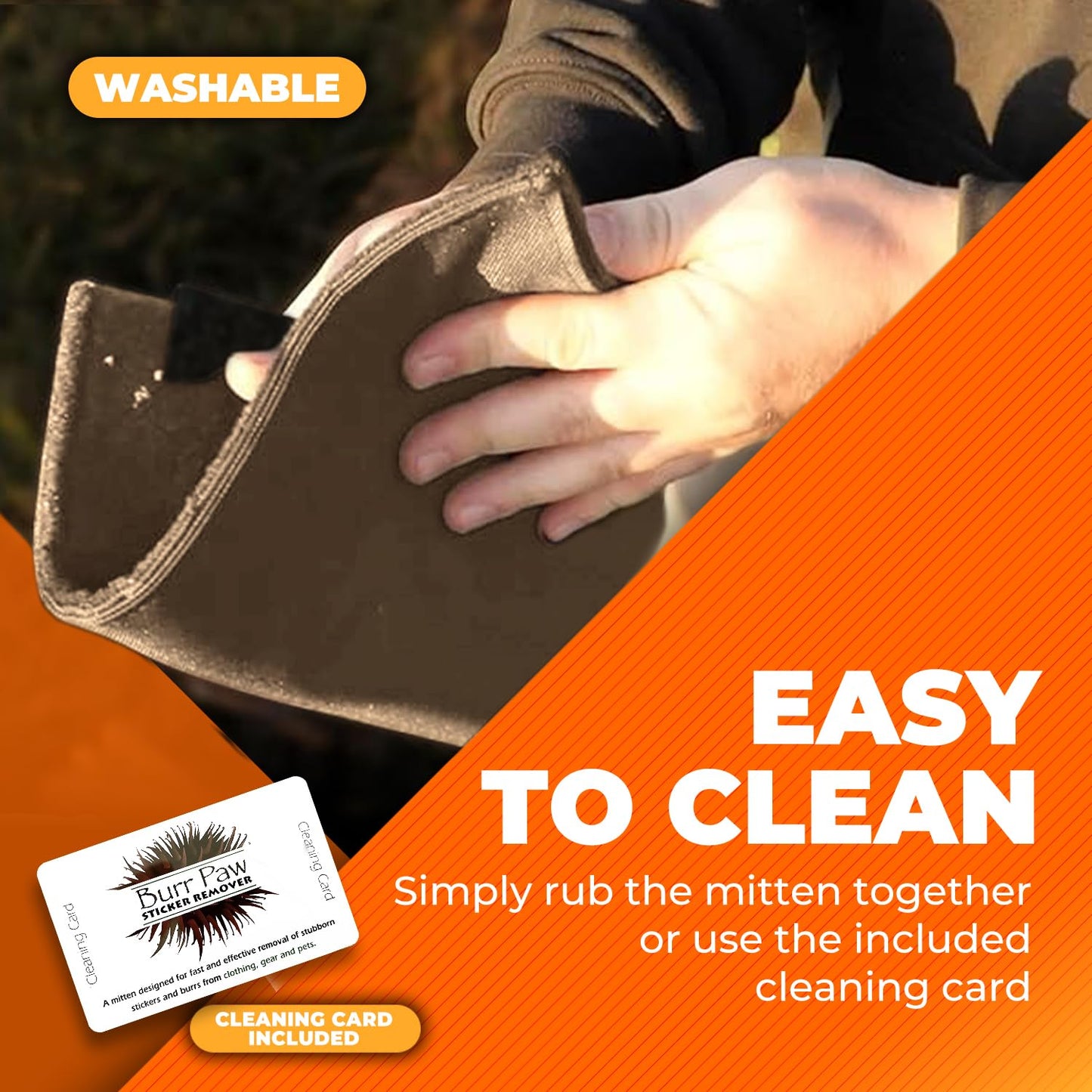 Burr Removal Tool for Dogs, Clothes, Horses and Hunting Gear - Multi-Purpose Deburring Accessory for Removing Sticky Burrs (Tan)