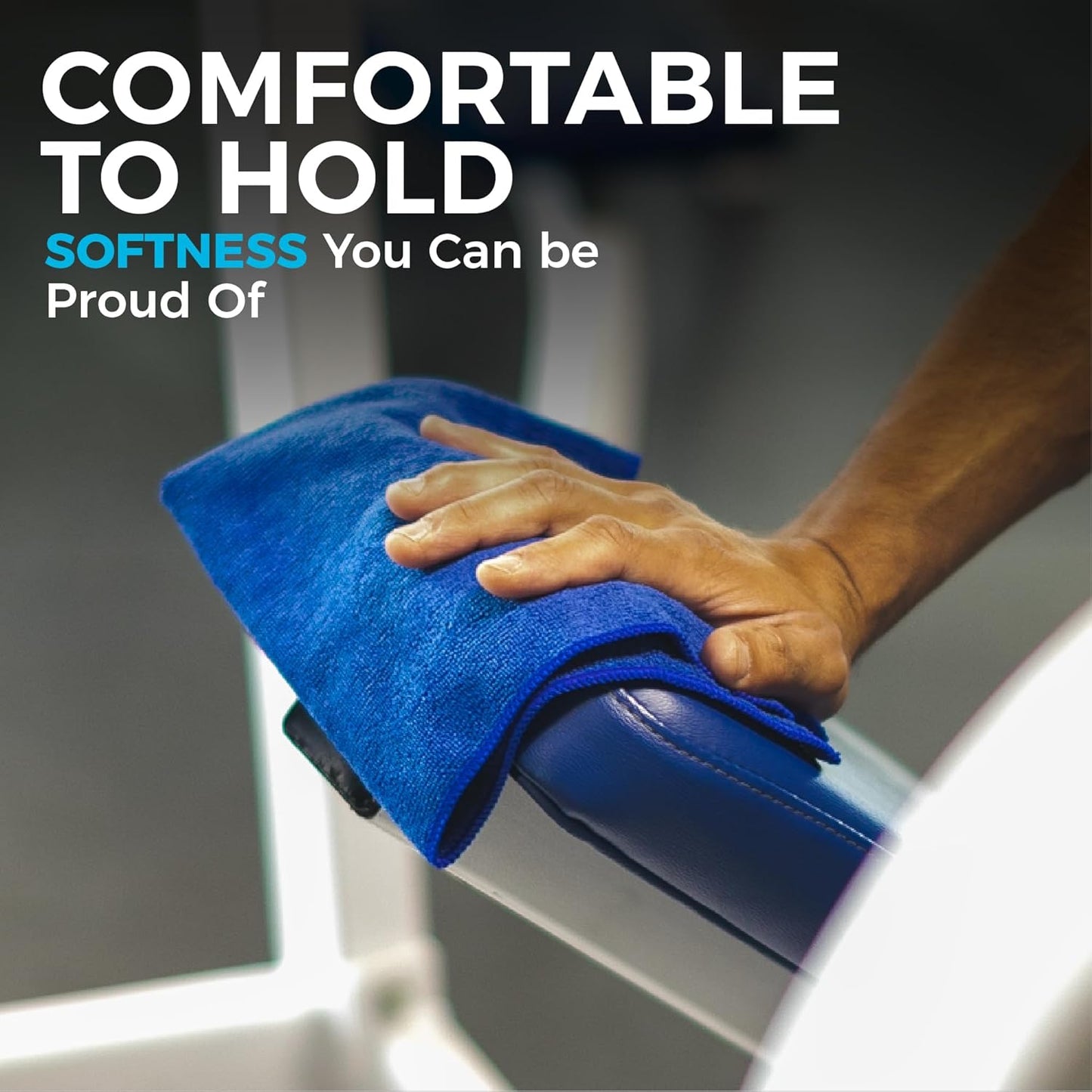 The Rag Company - All-Purpose Microfiber Terry Cleaning Towels - Commercial Grade, Highly Absorbent, Lint-Free, Streak-Free, Kitchens, Bathrooms, Offices, 300gsm, 14in x 14in, White (12-Pack)