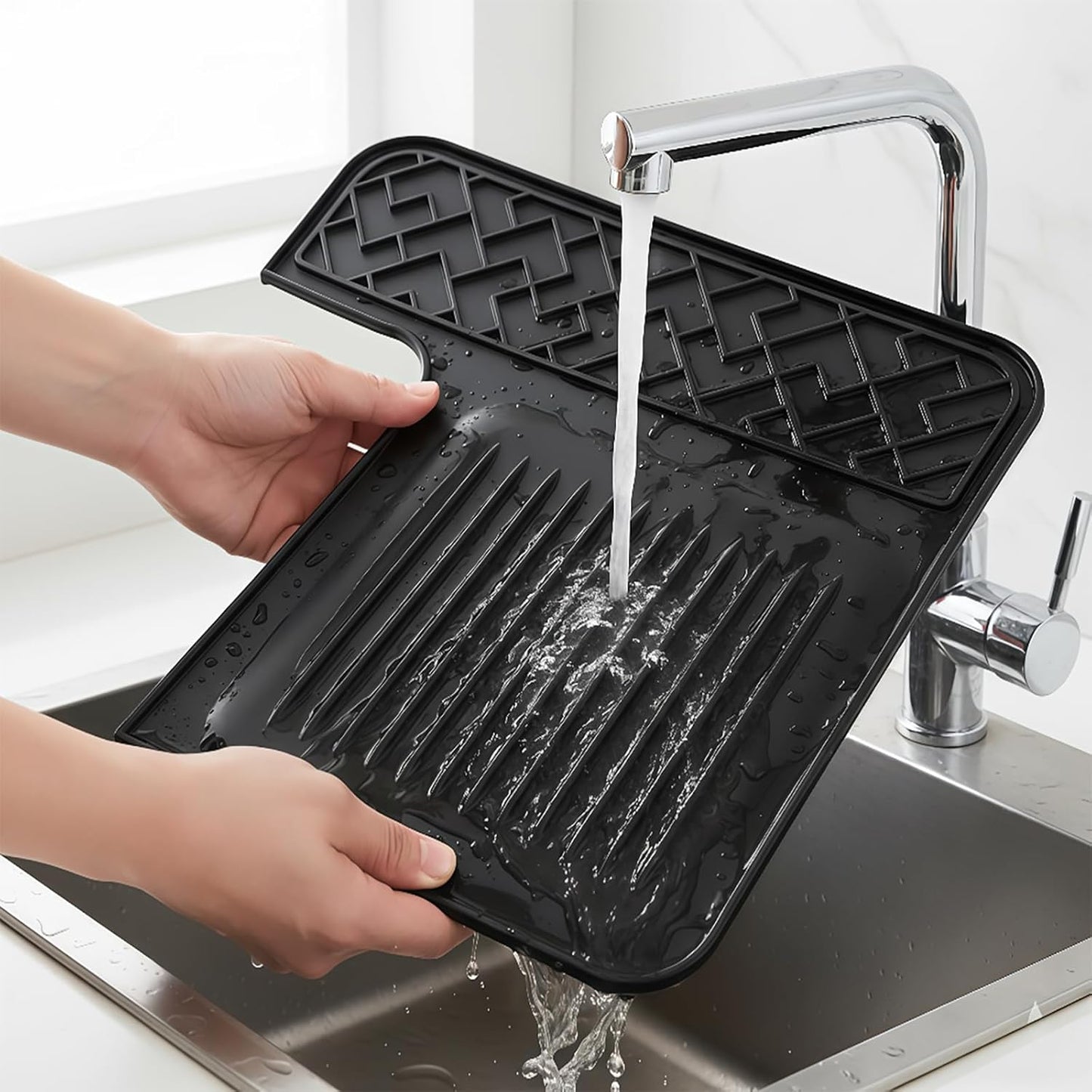 Compatible Top Mat for Ninja Luxe Cafe Espresso Machine ES601 & ES701 – Food-Grade Silicone, Non-Slip Waterproof, Protects Top Surface, Ninja Coffee Maker Accessories