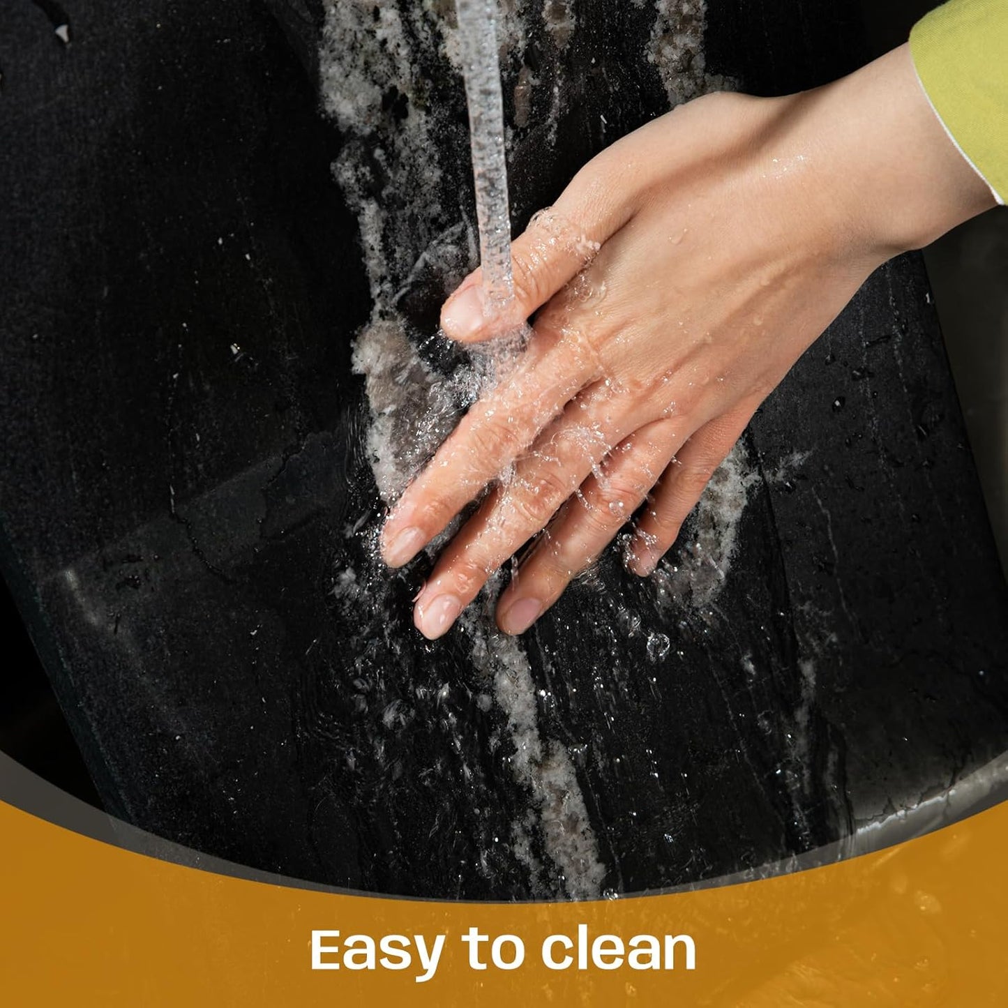 Natural Black Marble Pastry and Cutting Board, 12x16x0.7 Inch, Heavy for Dough Chocolate, Pack of 1