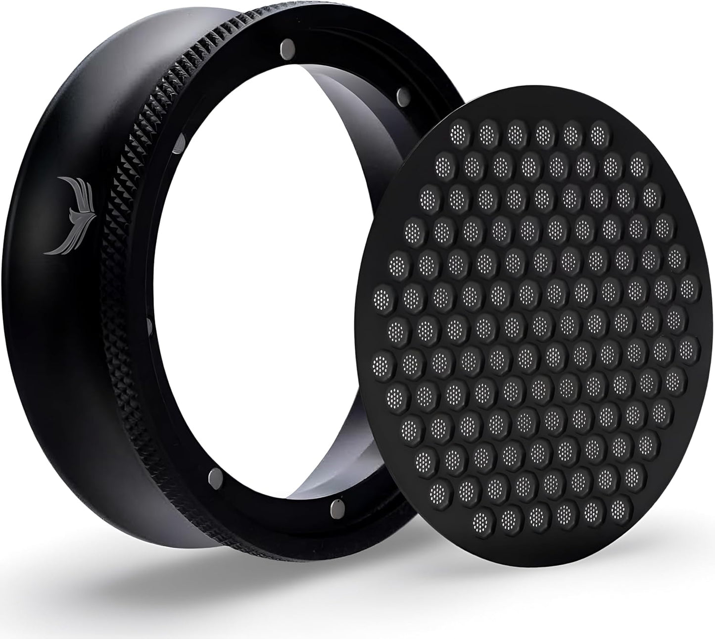 54mm Coffee Tamper Kit 5pcs For Breville Espresso Machines and Accessories Inludues Leather Tamping Mat, 54mm Spring Loaded Tamper, Coffee Distributor, Portafilter Funnel and Puck Screen