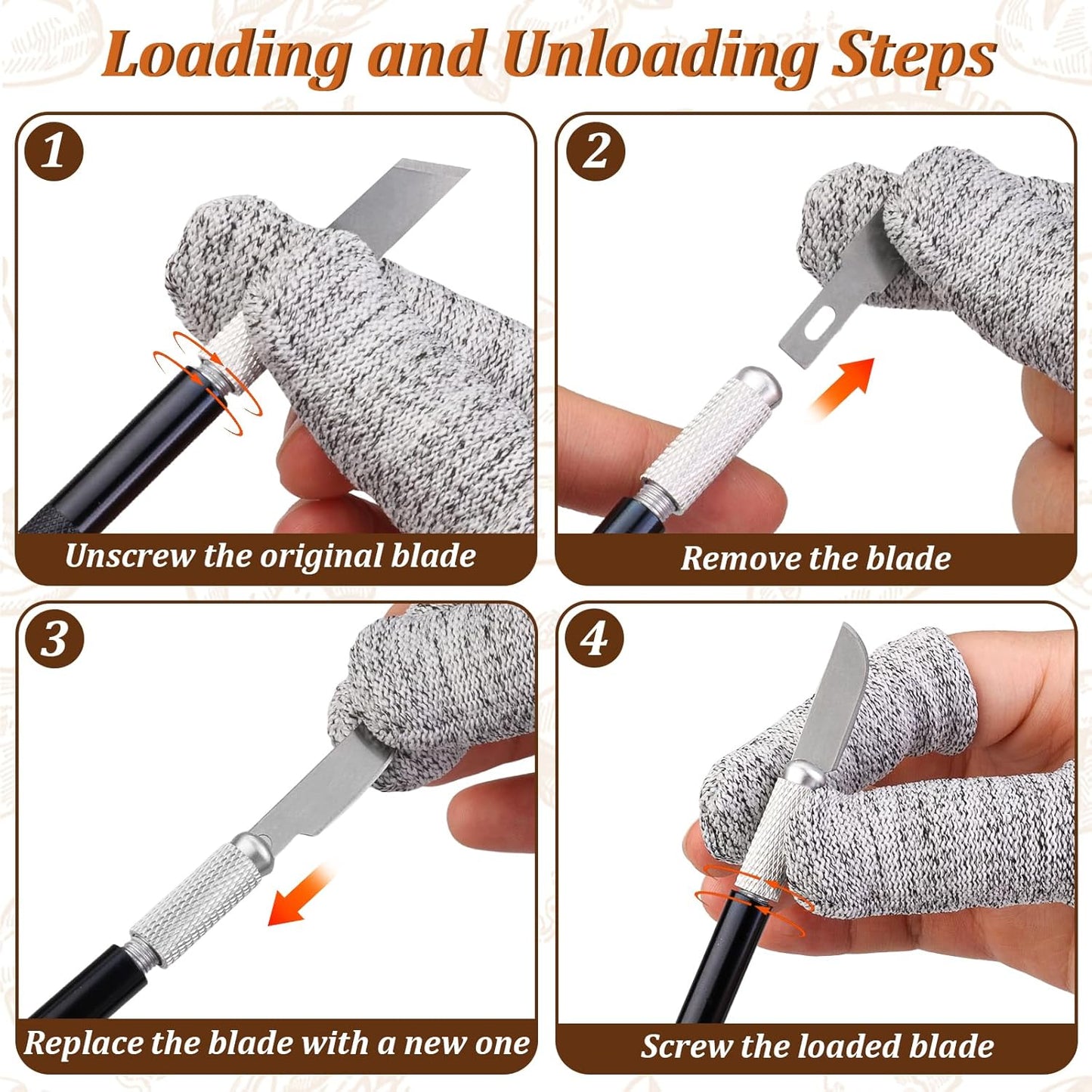 20Pcs Bread Lame Scribing Tool Kit - 2 Precision Scribes with 15 Blades, Finger Guard, Design Cord, Safety Cover and Storage Box - Stainless Steel Scribes for Artisan Bread and Dough Patterns Designs