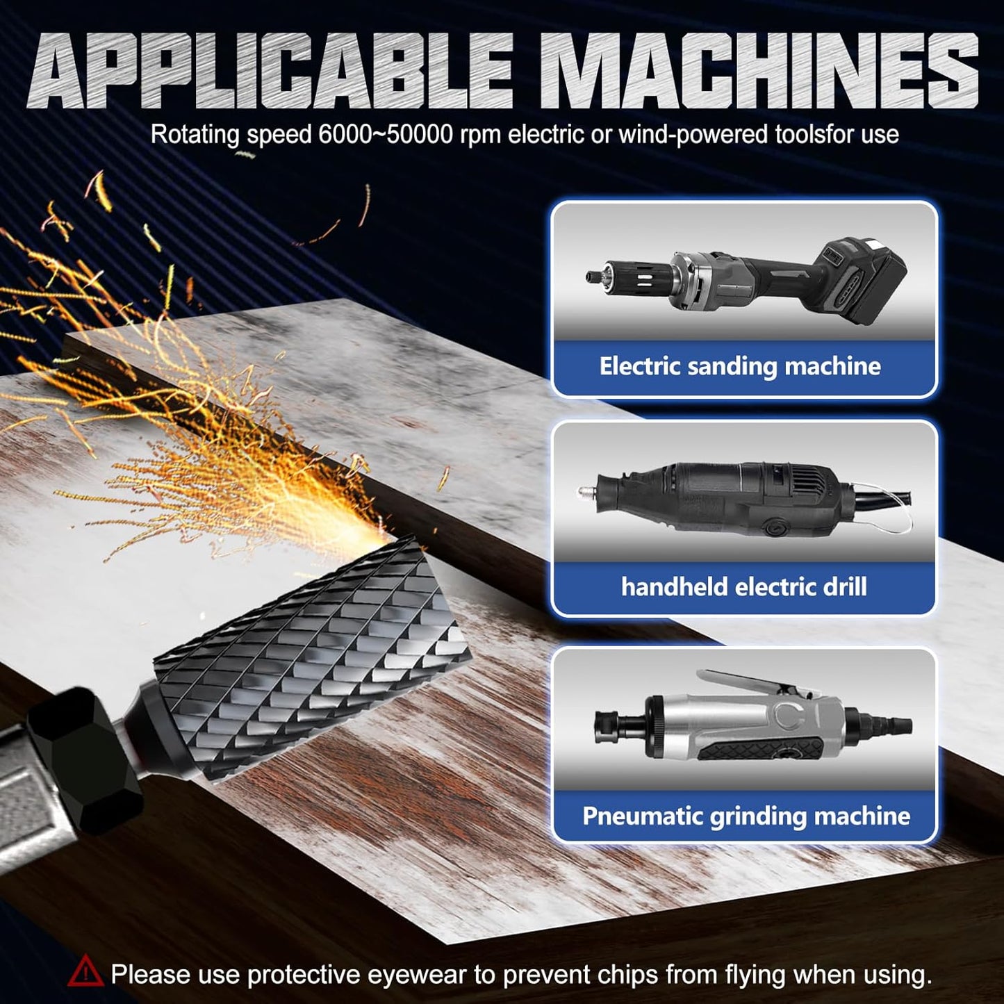 CATITO Cylinder Die Grinder Bit, Cut Carbide Rotary Burr for Steel, Wood and Metal Working, Engraving, polishing and Cleaning