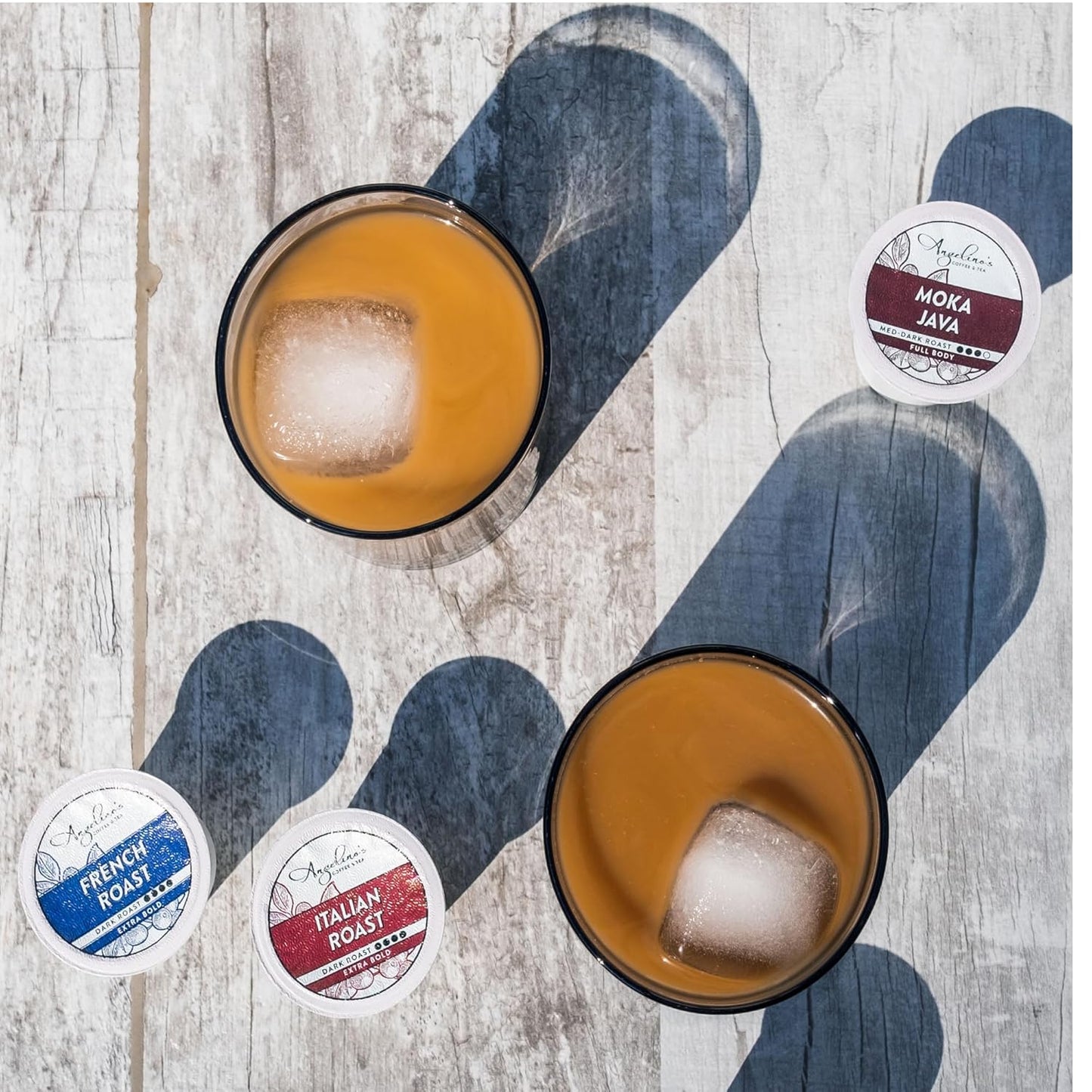 Angelino's Coffee, 96 Count, Compatible with Keurig 2.0 K-Cup Brewers (Dark Roast Variety, 96 Count)