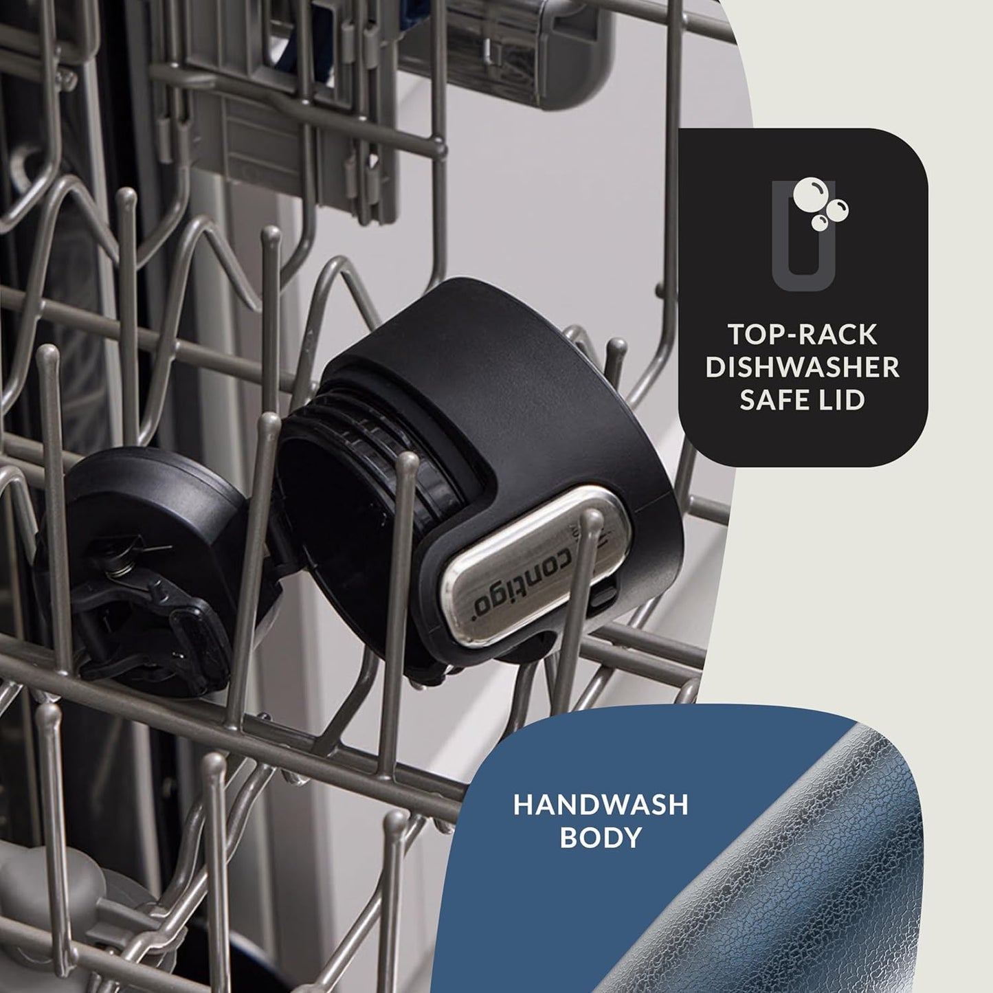 Contigo® AUTOSEAL® West Loop Vacuum-Insulated Stainless Steel Travel Mug with Easy-Clean Lid, 24 oz, Crystal Blueberry