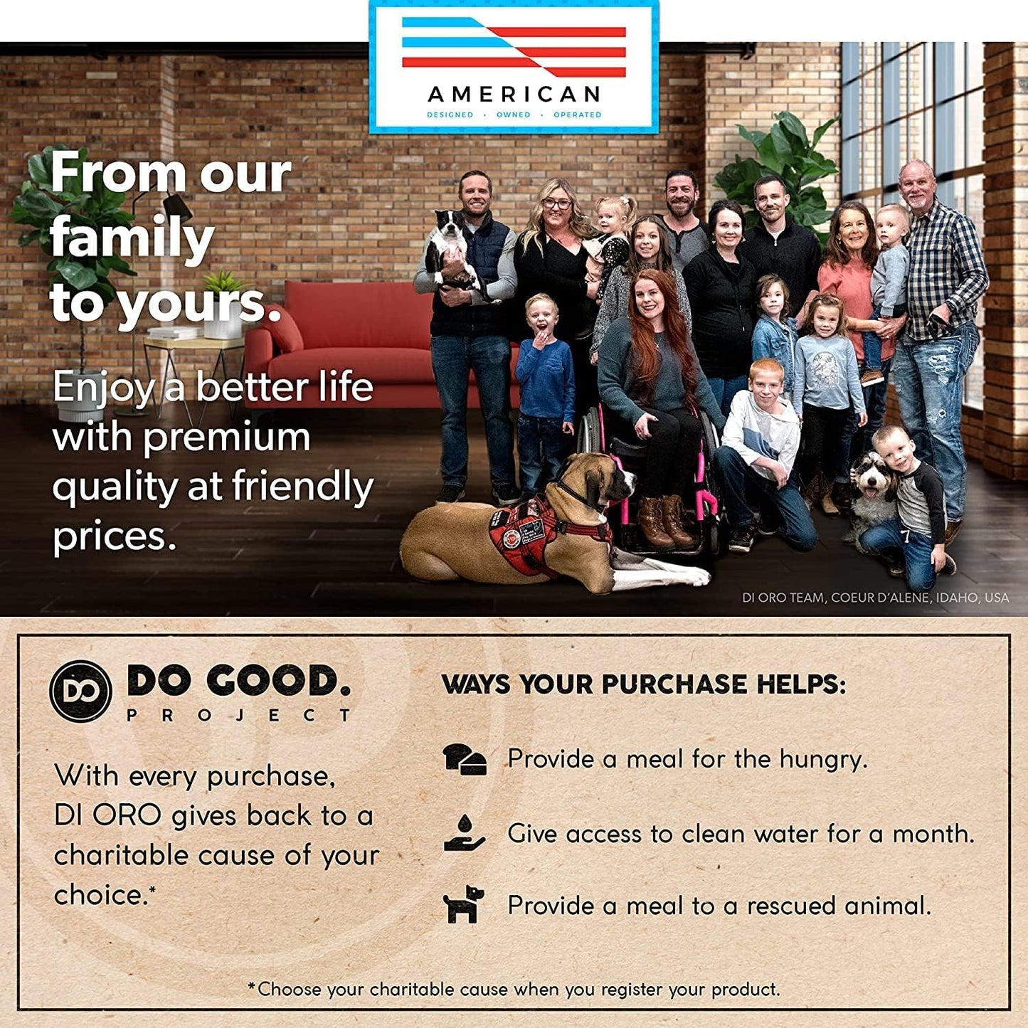 DI ORO Silicone Spoon Spatula - Forever Warranty - 600°F Heat-Resistant Large Silicone Spoonula Scraper - BPA Free Nonstick Cookware Safe Rubber Kitchen Utensil for Baking, Cooking, & Mixing (Stone)