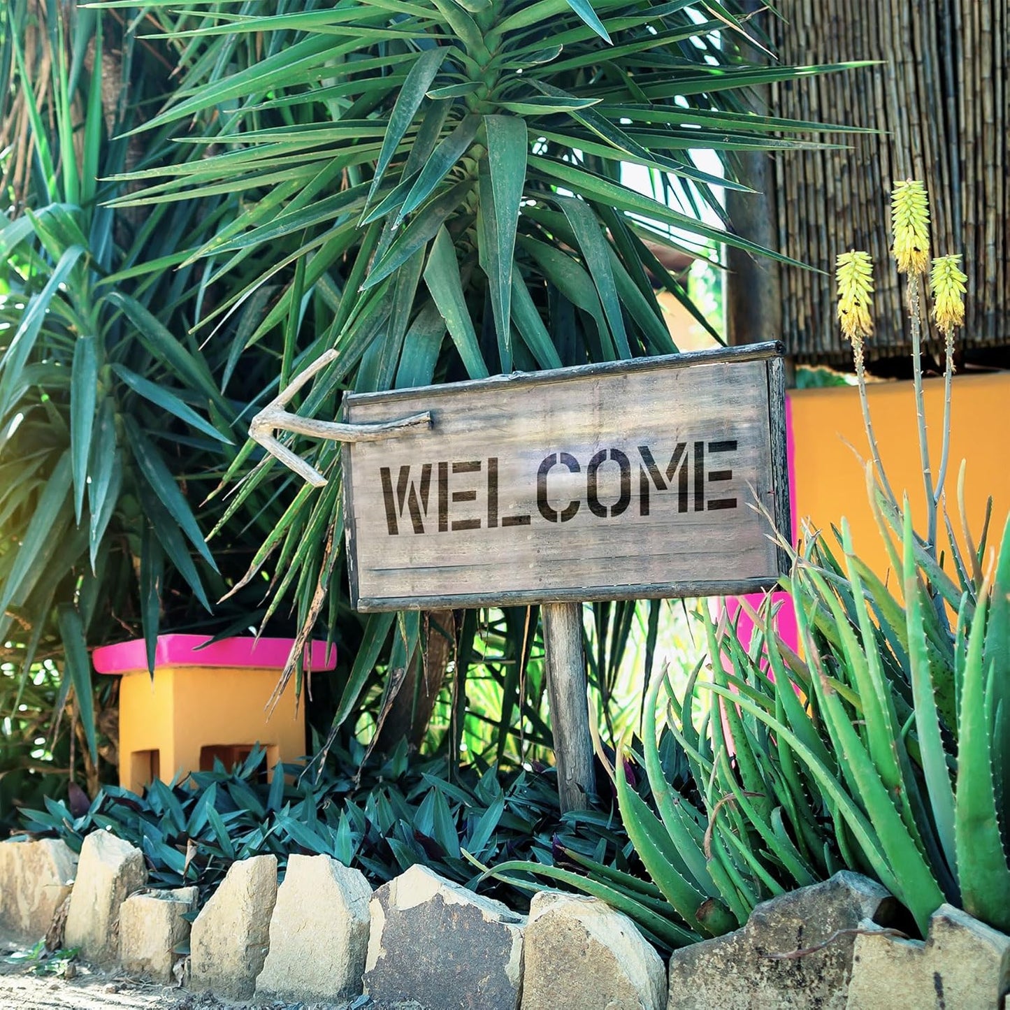 HAUTMEC 2Inch(50mm) Letter Number Stencils Set, 36 Pcs Stainless Steel Templates for Spray Painting, Reusable for Signs, Artistic Creativity, Narrow HT0346-ST