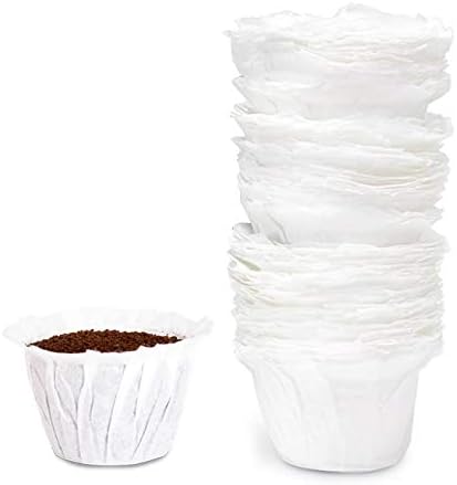 Cafe Filters Paper Liners for Reusable K Cup Coffee Pods by Perfect Pod - Fits All Brands, Compatible With All Refillable Capsules - Disposable Paper Filters (500-Ct)