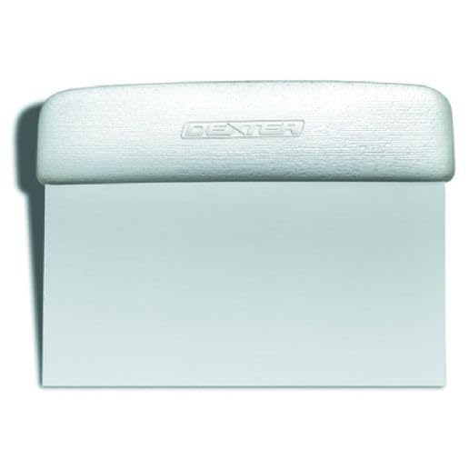 Dexter-Russell 6” x 3” Dough Cutter/Scraper – S196B, Stainless Steel Blade with Black Textured Handle, Sani-Safe Series, NSF Certified, Made in USA