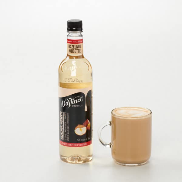 DaVinci Gourmet Classic Original Hazelnut Syrup, 25.4 Fluid Ounces (Pack of 4)