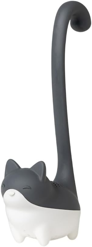 OTOTO Louie Cat Tea Infuser - Cats Loose Leaf Steeper & Diffuser, Tea Strainer Accessories, Cute Gifts for Cat Lovers, White Elephant Gifts, Cute Kitchen Accessories