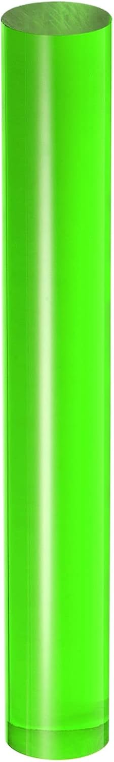 HARFINGTON Acrylic Clay Roller 7.28 Inch x 1 Inch Solid Non-Stick Plastic Round Tube Roller Polymer Clay Rod Fondant Rolling Pin for Shaping, Sculpting, Modeling DIY Crafts, Green