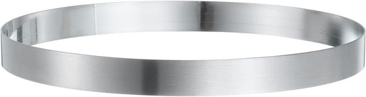 HARFINGTON Round Cake Ring 8.27 x 1 Inch Seamless Stainless Steel Pastry Mousse Dessert Ring Mirror Coating for Baking Cooking English Muffins Crumpet Making Tool