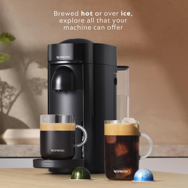 Nespresso Vertuo Plus Coffee and Espresso Maker By De'Longhi, Ink Black