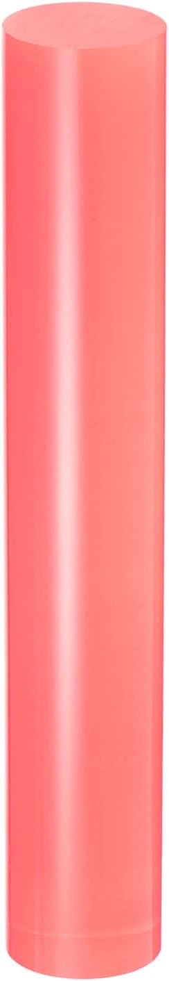 HARFINGTON Acrylic Clay Roller 6 Inch x 1 Inch Solid Non-Stick Plastic Round Tube Roller Polymer Clay Rod Fondant Rolling Pin for Shaping, Sculpting, Modeling DIY Crafts, Pink