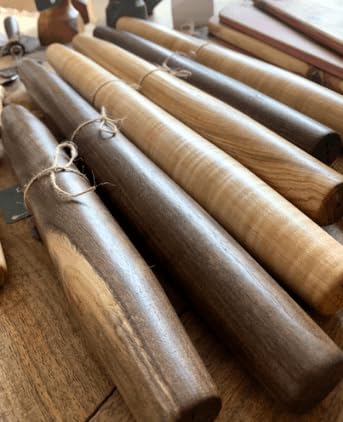 Handmade French Rolling Pin. Tapered Rolling Pin. Wooden Rolling Pin. Handmade In Kentucky. (Walnut, 20 Inch)