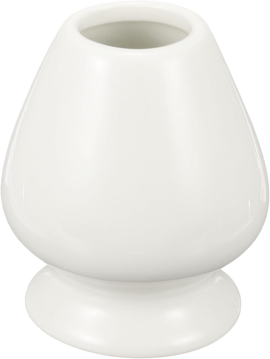 HARFINGTON Ceramic Chasen Stand 70mm Matcha Whisk Holder Teas Set Whisks Stand Traditional Matcha Tea Chasen Holder Tea Set Accessories for Tea Tasting, White