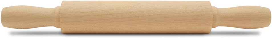 Wooden Mini Rolling Pin, 7 Inches Long, Pack of 100, Perfect for Fondant, Pasta, Baking in the Kitchen, Play-doh, Crafting and Imaginative Play, by Woodpeckers