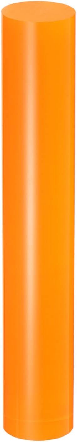 HARFINGTON Acrylic Clay Roller 6 Inch x 1 Inch Solid Non-Stick Plastic Round Tube Roller Polymer Clay Rod Fondant Rolling Pin for Shaping, Sculpting, Modeling DIY Crafts, Orange