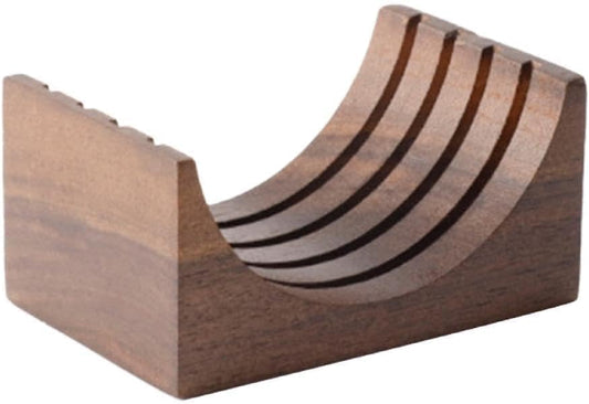 Espresso-Puck Screen Walnut-Stand Coffee Reusable Filter For Espresso-Portafilter Holder Wooden-Stand For 51/53/58mm Coffee Filter Screen Holder Coffee Machine Accessories