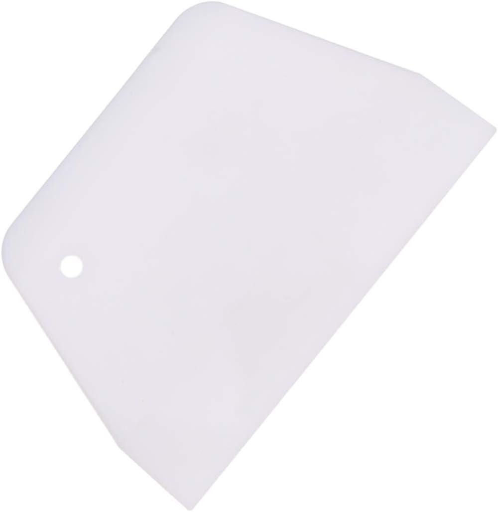 Cabilock 2pcs Cake Scraper Icing Smoother Flexible Plastic Cake Scraper Smoother for Bakery Pastry Cake Decoration Kitchen DIY Baking Tool