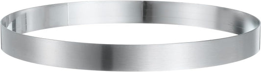 HARFINGTON Round Cake Ring 7.87 x 1 Inch Seamless Stainless Steel Pastry Mousse Dessert Ring Mirror Coating for Baking Cooking English Muffins Crumpet Making Tool